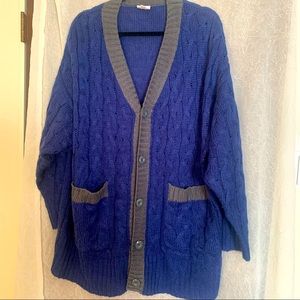 LULAROE Lucille Cardigan - Royal blue 💙 and Gray